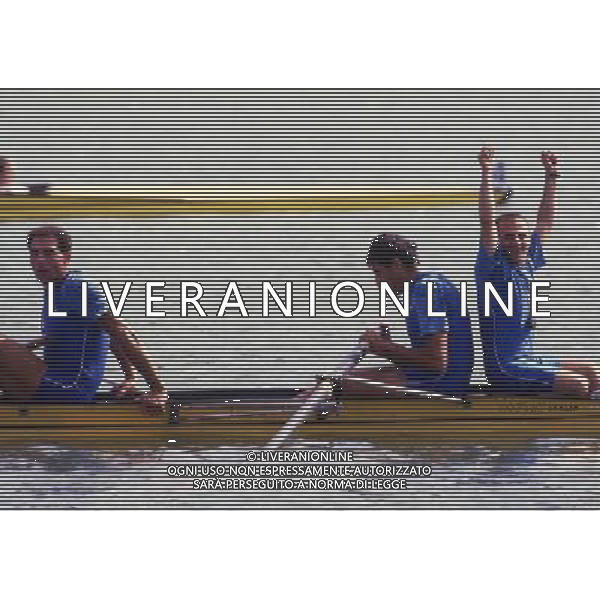 RETROSPETTIVA Giuseppe Abbagnale, Carmine Abbagnale e il timoniere Giuseppe Di Capua AG ALDO LIVERANI SAS