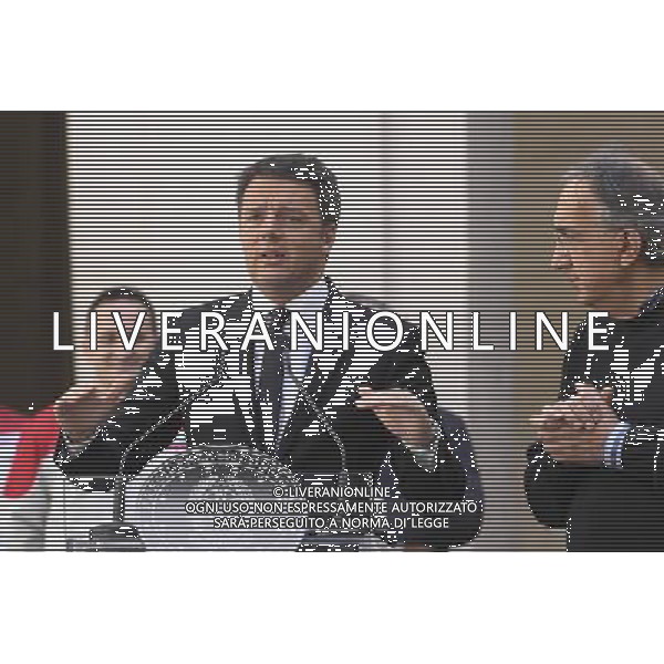 Presentazione della nuova â€œGiuliaâ€ Alfa Romeo FCA/FIAT - Roma - 05.05.2016 - Palazzo Chigi - nella foto: Matteo Renzi / Ph. Corradetti - Ag. Aldo Liverani sas/ AGENZIA ALDO LIVERANI SAS