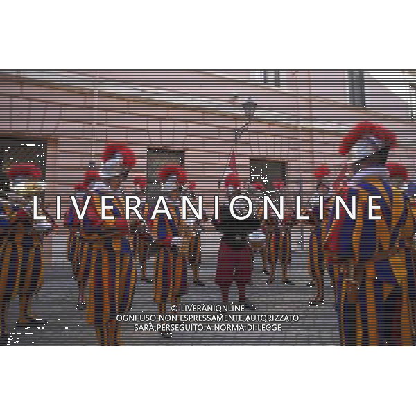 Giuramento Guardie Svizzere - Citta\' del Vaticano 06.05.2016 - nella foto: Le prove della banda musicale delle Guardie Svizzere /Ph. Corradetti - Ag. Aldo Liverani Sas/ AGENZIA ALDO LIVERANI SAS