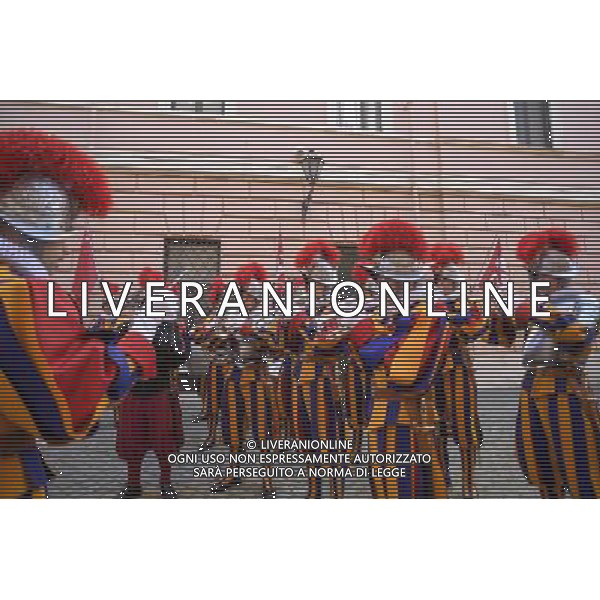 Giuramento Guardie Svizzere - Citta\' del Vaticano 06.05.2016 - nella foto: Le prove della banda musicale delle Guardie Svizzere /Ph. Corradetti - Ag. Aldo Liverani Sas/ AGENZIA ALDO LIVERANI SAS