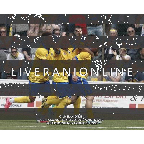SAMMAURESE vs PARMA CALCIO 1913, Campionato di Calcio Serie D, Girone D, 08/05/2016, nella foto: L\'ESULTANZA DEL PARMA, ©Claudio Zamagni/AGENZIA ALDO LIVERANI S.A.S.