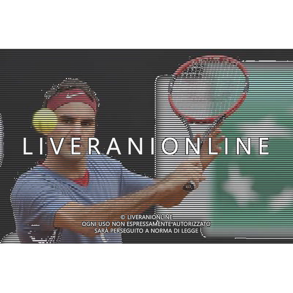 Internazionali BNL d\'Italia 2016 Roma - 11.05.2016 - Foro Italico - nella foto: Roger Federer in allenamento /Ph. Corradetti - AGENZIA ALDO LIVERANI SAS