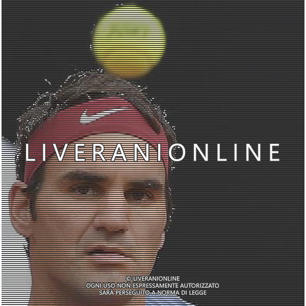 Internazionali BNL d\'Italia 2016 Roma - 11.05.2016 - Foro Italico - nella foto: Roger Federer in allenamento /Ph. Corradetti - AGENZIA ALDO LIVERANI SAS