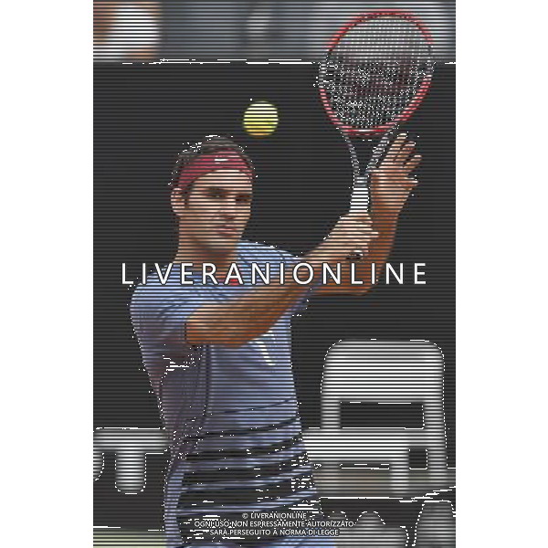 Internazionali BNL d\'Italia 2016 Roma - 11.05.2016 - Foro Italico - nella foto: Roger Federer in allenamento /Ph. Corradetti - AGENZIA ALDO LIVERANI SAS