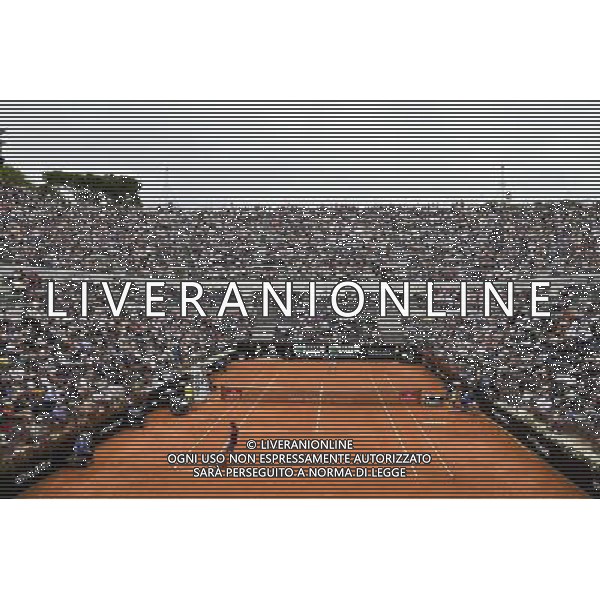 Internazionali BNL d\'Italia 2016 Roma - 11.05.2016 - Foro Italico - nella foto: Panoramica del Centrale durante l\'incontro di Roger Federer /Ph. Corradetti - AGENZIA ALDO LIVERANI SAS