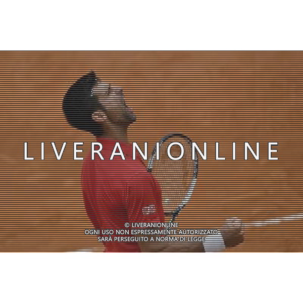 Internazionali BNL d\'Italia 2016 Roma - 11.05.2016 - Foro Italico - nella foto: Novak Djokovic esulta al termine dell\'incontro /Ph. Corradetti - AGENZIA ALDO LIVERANI SAS