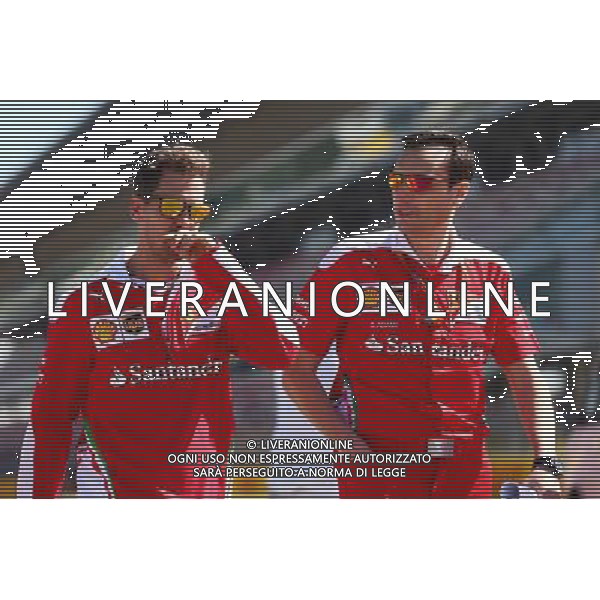 Sebastian Vettel (GER) Ferrari walks the circuit with the team. 12.05.2016. Formula 1 World Championship, Rd 5, Spanish Grand Prix, Barcelona, Spain, Preparation Day. - www.xpbimages.com, EMail: requests@xpbimages.com - copy of publication required for printed pictures. Every used picture is fee-liable. © Copyright: Batchelor / XPB Images /Agenzia Aldo Liverani s.a.s./ONLY ITALY-EDITORIAL USE ONLY