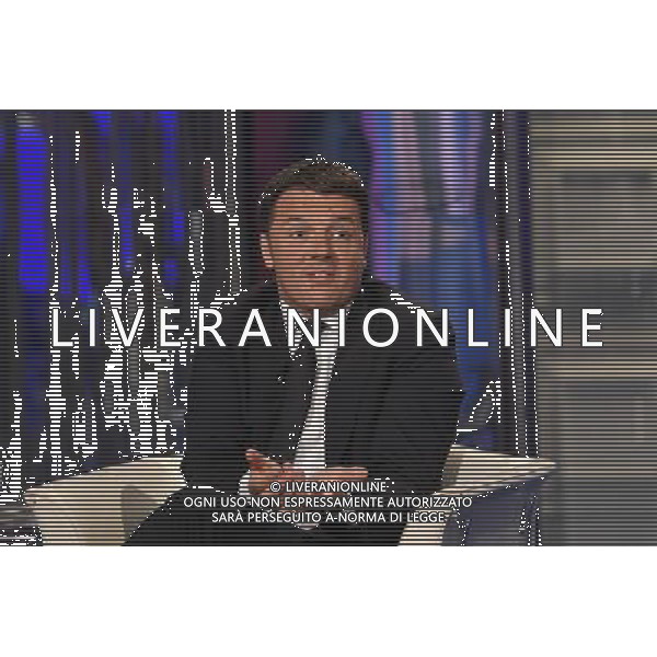 Matteo Renzi ospite della trasmissione TV \' Porta a Porta \' Roma - 12.05.2016 - Studi RAI Teulada - nella foto: Matteo Renzi / Ph. Corradetti - AGENZIA ALDO LIVERANI SAS