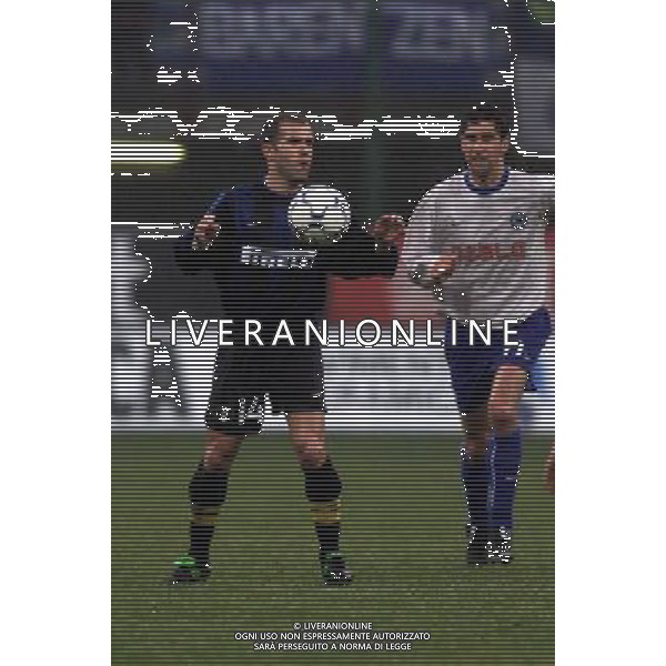 07-12-2000 INTER HERTA BERLINO COPPA UEFA NELLA FOTO LUIGI DI BIAGIO AG ALDO LIVERANI SASR