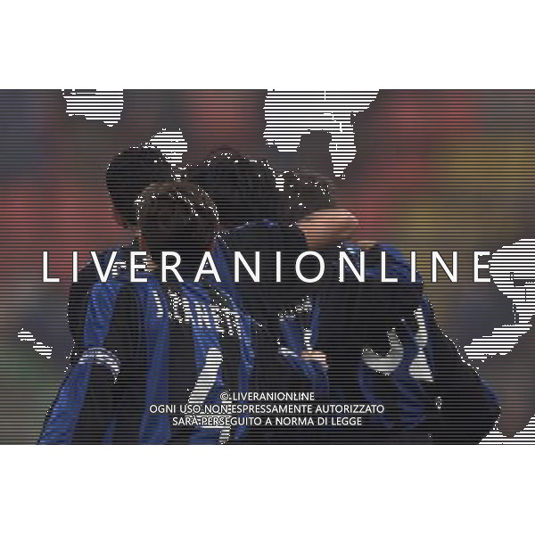 07-12-2000 INTER HERTA BERLINO COPPA UEFA NELLA FOTO ESULTANZA ALVARO RECOBA AG ALDO LIVERANI SAS
