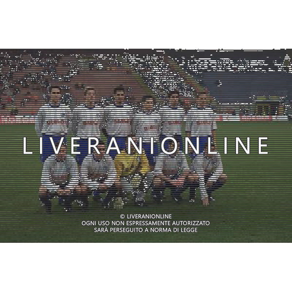 07-12-2000 INTER HERTA BERLINO COPPA UEFAâ€¨NELLA FOTO FORMAZIONE HERTA BERLINOâ€¨AG ALDO LIVERANI SAS