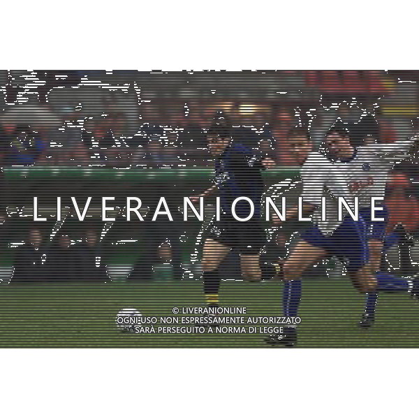 07-12-2000 INTER HERTA BERLINO COPPA UEFA NELLA FOTO JAVIER ZANETTI AG ALDO LIVERANI SAS