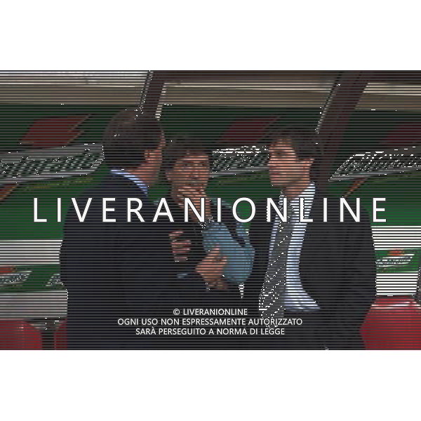 26 OTTOBRE 2000 SECONDO TURNO ANDATA INTER VITESSE COPPA UEFA NELLA FOTO MARCO TARDELLI CON LUCA GIANNINI E GABRIELE ORIALI AG ALDO LIVERANI SAS