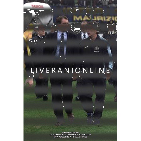 26 OTTOBRE 2000 SECONDO TURNO ANDATA INTER VITESSE COPPA UEFA NELLA FOTO MARCO TARDELLI CON LUCA GIANNINI AG ALDO LIVERANI SAS