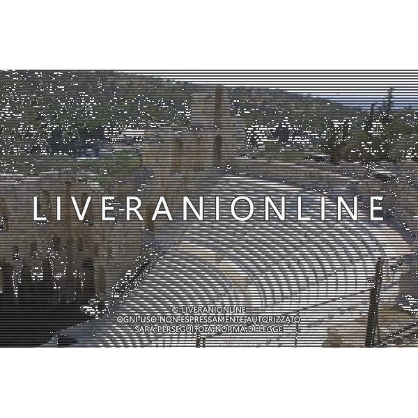 GRECIA 2001- ATENE NELLA FOTO HERODES THEATRE AG ALDO LIVERANI SAS