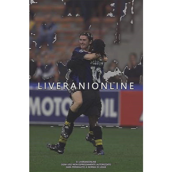 28-SETTEMBRE 2000 COPPA UEFA NELLA FOTO ROBBIE KEANE E CLARENCE SEEDORF AG ALDO LIVERANI SAS