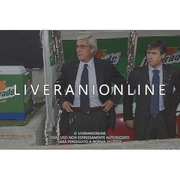 28-SETTEMBRE 2000 COPPA UEFA NELLA FOTO MARCELLO LIPPI ALLENATORE INTER CON GABRIELE ORIALI AG ALDO LIVERANI SAS