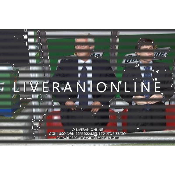 28-SETTEMBRE 2000 COPPA UEFA NELLA FOTO MARCELLO LIPPI ALLENATORE INTER CON GABRIELE ORIALI AG ALDO LIVERANI SAS