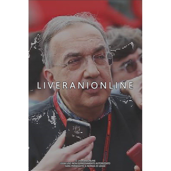 Sergio Marchionne (ITA), Ferrari President and CEO of Fiat Chrysler Automobiles. 15.05.2016. Formula 1 World Championship, Rd 5, Spanish Grand Prix, Barcelona, Spain, Race Day. AG ALDO LIVERANI SAS ONLY ITALY