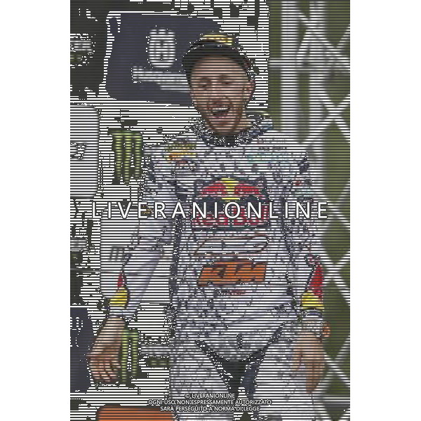 Mondiale Motocross, MXGP del Trentino, 15/05/2016, nella foto: ANTONIO CAIROLI, SUL PODIO, Â©Claudio Zamagni/Agenzia Aldo Liverani s.a.s.