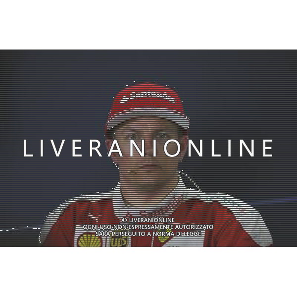 Kimi Raikkonen (FIN) Ferrari in the FIA Press Conference. 15.05.2016. Formula 1 World Championship, Rd 5, Spanish Grand Prix, Barcelona, Spain, Race Day. 