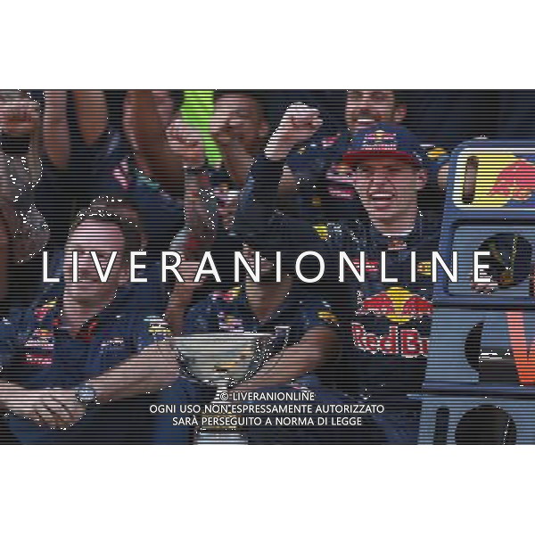 1st place Max Verstappen (NLD) Red Bull Racing celebrates with the team. 15.05.2016. Formula 1 World Championship, Rd 5, Spanish Grand Prix, Barcelona, Spain, Race Day. - www.xpbimages.com, EMail: requests@xpbimages.com - copy of publication required for printed pictures. Every used picture is fee-liable. Â© Copyright: Batchelor / XPB Images