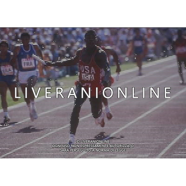 RETROSPETTIVA CARL LEWIS ATLETICA NELLA FOTO CARL LEWIS AG ALDO LIVERANI SAS