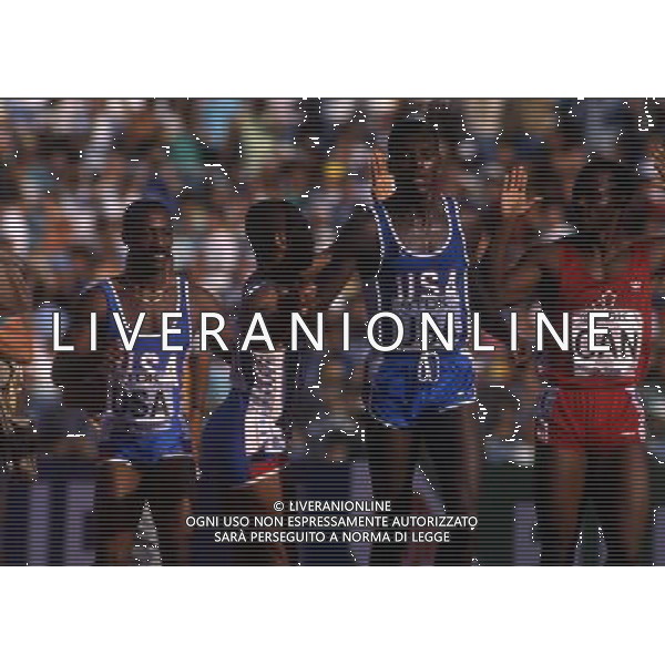 RETROSPETTIVA CARL LEWIS ATLETICA NELLA FOTO CARL LEWIS AG ALDO LIVERANI SAS