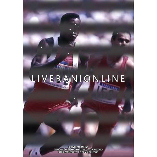 RETROSPETTIVA CARL LEWIS ATLETICA NELLA FOTO CARL LEWIS AG ALDO LIVERANI SAS