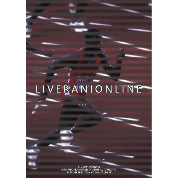 RETROSPETTIVA CARL LEWIS ATLETICA NELLA FOTO CARL LEWIS AG ALDO LIVERANI SAS