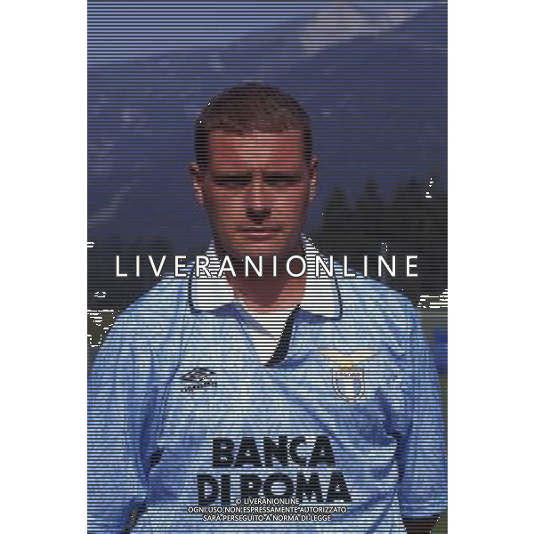 RETROSPETTIVA PAUL GASCOIGNE CALCIATORE NELLA FOTO PAUL GASCOIGNE CON LA MAGLIA DELLA LAZIO AG ALDO LIVERANI SAS