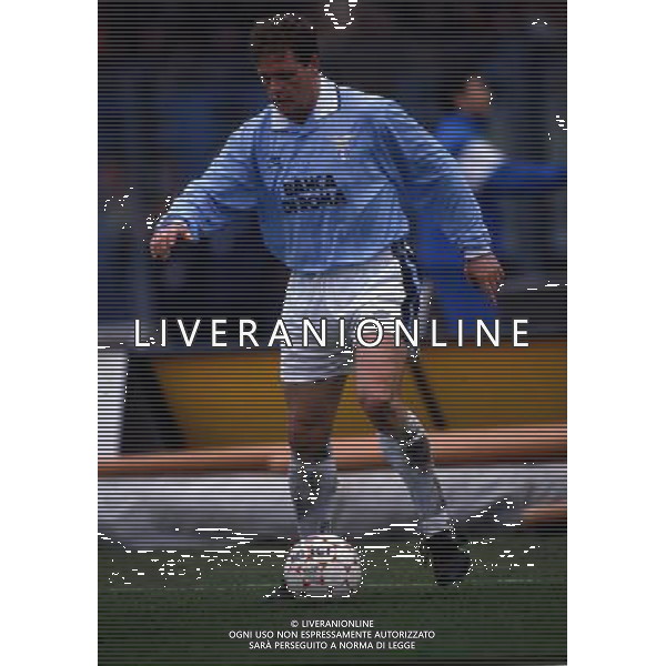 RETROSPETTIVA PAUL GASCOIGNE CALCIATORE NELLA FOTO PAUL GASCOIGNE CON LA MAGLIA DELLA LAZIO AG ALDO LIVERANI SAS