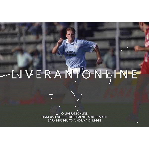 RETROSPETTIVA PAUL GASCOIGNE CALCIATORE NELLA FOTO PAUL GASCOIGNE CON LA MAGLIA DELLA LAZIO AG ALDO LIVERANI SAS