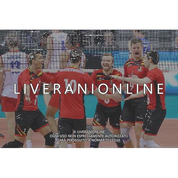 17.05.2016 KRAKOW (TAURON ARENA) XIV MEMORIAL HUBERTA JERZEGO WAGNERA MECZ BELGIA - SERBIA ( MATCH BELGIUM - SERBIA ) N/Z KEVIN KLINKENBERG PETER VERHEES SEBASTIAN DUMONT FRANCOIS LECAT RADOSC EMOCJE FOT MACIEJ GOCLON / FOTONEWS/NEWSPIX.PL --- Newspix.pl *** Local Caption *** www.newspix.pl mail us: info@newspix.pl call us: 0048 022 23 22 222 --- Polish Picture Agency by Ringier Axel Springer Poland