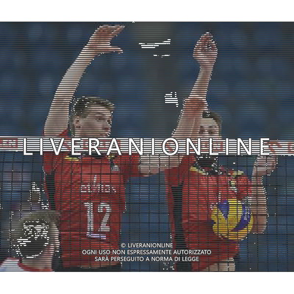 2016.05.17 Warszawa Siatkowka mezczyzn Memorial Huberta Jerzego Wagnera Belgia - Serbia N/z Gert van Walle Simon Vandevoorde Foto Lukasz Laskowski / PressFocus/NEWSPIX.PL 2016.05.17 Warszawa Men volleyball 14th Hubert Jerzy Wagner Memorial Belgium - Serbia Gert van Walle Simon Vandevoorde Credit: Lukasz Laskowski / PressFocus --- Newspix.pl *** Local Caption *** www.newspix.pl mail us: info@newspix.pl call us: 0048 022 23 22 222 --- Polish Picture Agency by Ringier Axel Springer Poland