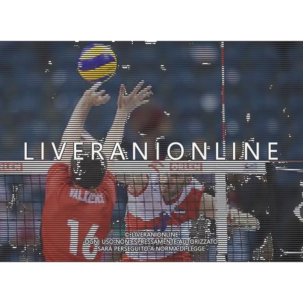 2016.05.17 Warszawa Siatkowka mezczyzn Memorial Huberta Jerzego Wagnera Belgia - Serbia N/z Milan Katic Foto Lukasz Laskowski / PressFocus/NEWSPIX.PL 2016.05.17 Warszawa Men volleyball 14th Hubert Jerzy Wagner Memorial Belgium - Serbia Milan Katic Credit: Lukasz Laskowski / PressFocus --- Newspix.pl
