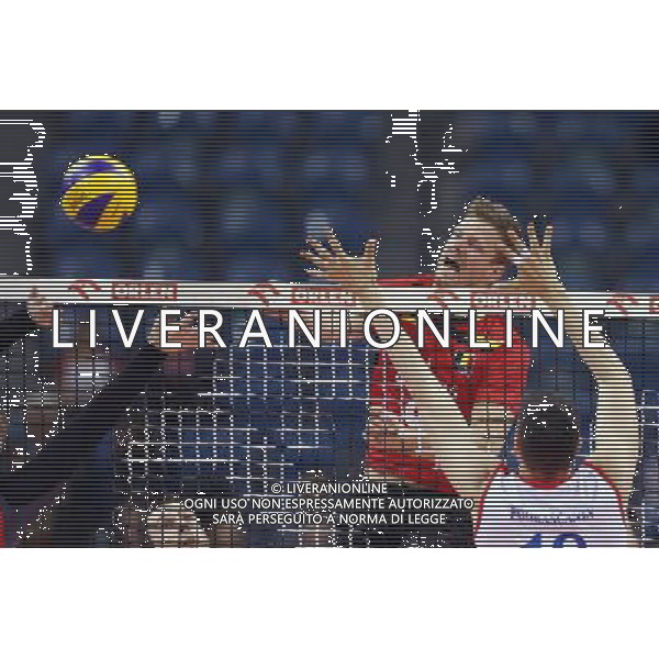KRAKOW , TAURON ARENA 17.05.2016 SPORT SIATKOWKA REPREZENTACJA KADRA XIV MEMORIAL HUBERTA JERZEGO WAGNERA BELGIA - SERBIA NZ PIETER VERHEES ( BELGIUM ) MARKO PODRASCANIN ( SERBIA ) FOT MICHAL NOWAK / NEWSPIX.PL KRAKOW , TAURON ARENA 17.05.2016 VOLLEYBALL NATIONAL TEAMS COMPETITION XIV WAGNER\'S MEMORIAL BELGIUM - SERBIA MICHAL NOWAK / NEWSPIX.PL --- Newspix.pl *** Local Caption *** www.newspix.pl mail us: info@newspix.pl call us: 0048 022 23 22 222 --- Polish Picture Agency by Ringier Axel Springer Poland