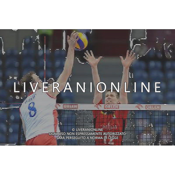 17.05.2016 KRAKOW TAURON ARENA UL. LEMA 7 ( POLAND ) SIATKOWKA MEZCZYZN ( MEN\'S VOLLEYBALL ) XIV MEMORIAL HUBERTA JERZEGO WAGNERA MECZ BELGIA - SERBIA ( GAME BELGIUM - SERBIA ) NZ MARKO IVOVIC GERT VAN WALLE FOTO MICHAL STANCZYK / CYFRASPORT/NEWSPIX.PL --- Newspix.pl *** Local Caption *** www.newspix.pl mail us: info@newspix.pl call us: 0048 022 23 22 222 --- Polish Picture Agency by Ringier Axel Springer Poland