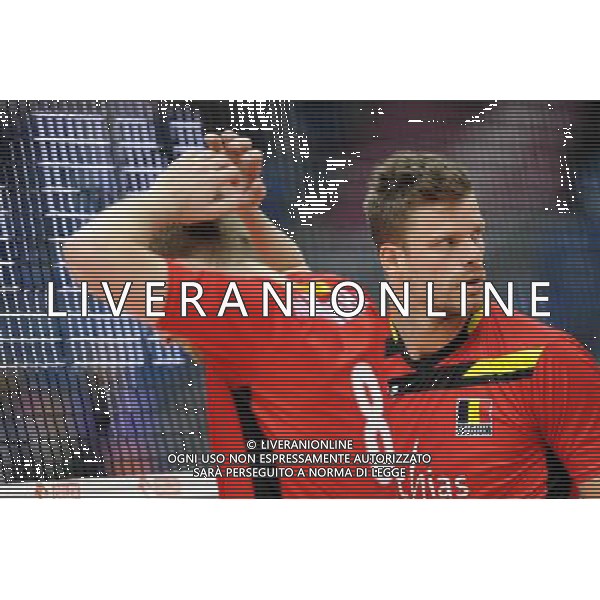 17.05.2016 KRAKOW TAURON ARENA UL. LEMA 7 ( POLAND ) SIATKOWKA MEZCZYZN ( MEN\'S VOLLEYBALL ) XIV MEMORIAL HUBERTA JERZEGO WAGNERA MECZ BELGIA - SERBIA ( GAME BELGIUM - SERBIA ) NZ KEVIN KLINKENBERG PIETER VERHEES SYLWETKA FOTO MICHAL STANCZYK / CYFRASPORT/NEWSPIX.PL --- Newspix.pl *** Local Caption *** www.newspix.pl mail us: info@newspix.pl call us: 0048 022 23 22 222 --- Polish Picture Agency by Ringier Axel Springer Poland