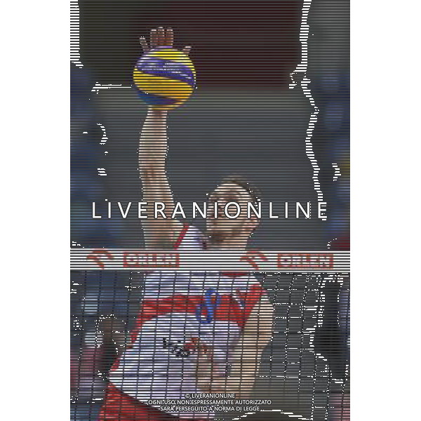 17.05.2016 KRAKOW (TAURON ARENA) XIV MEMORIAL HUBERTA JERZEGO WAGNERA MECZ BELGIA - SERBIA ( MATCH BELGIUM - SERBIA ) N/Z MARKO IVOVIC SYLWETKA ATAK FOT MACIEJ GOCLON / FOTONEWS/NEWSPIX.PL --- Newspix.pl *** Local Caption *** www.newspix.pl mail us: info@newspix.pl call us: 0048 022 23 22 222 --- Polish Picture Agency by Ringier Axel Springer Poland