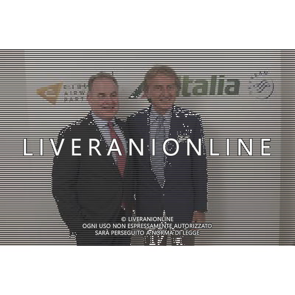 Presentazione nuove divise Alitalia Roma -18.05.2016 - nella foto: James Hogan e Luca Cordero di Montezemolo /Ph. Corradetti - AGENZIA ALDO LIVERANI SAS