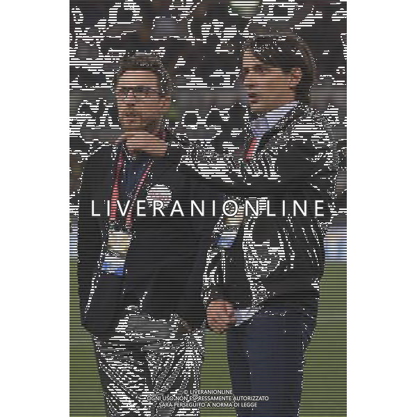 25 edizione della Partita del Cuore Roma - 18.05.2016 - Stadio Olimpico - nella foto: eusebio di francesco e simone inzaghi /Ph. Corradetti - AGENZIA ALDO LIVERANI SAS / AGENZIA ALDO LIVERANI SAS 