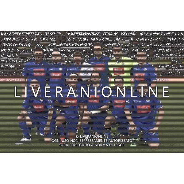 25 edizione della Partita del Cuore Roma - 18.05.2016 - Stadio Olimpico - nella foto: La formazione Blu capeggiata da Gianni Morandi - nazionale cantanti /Ph. Corradetti - AGENZIA ALDO LIVERANI SAS / AGENZIA ALDO LIVERANI SAS 