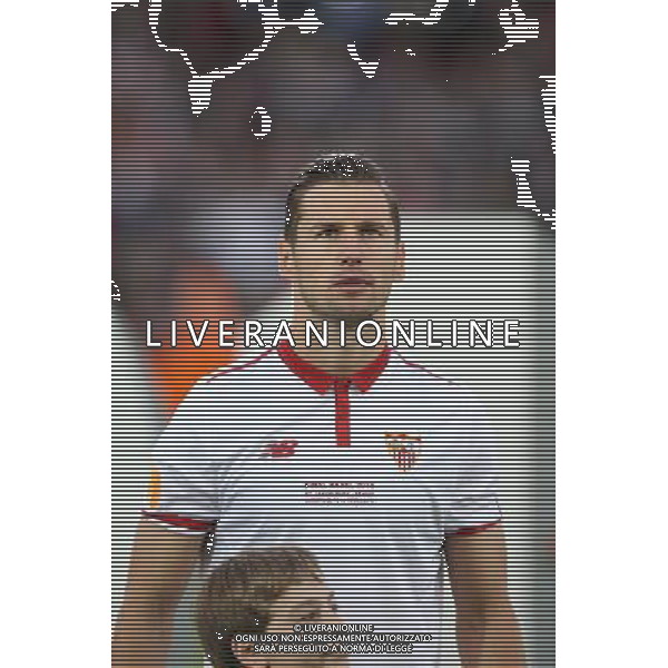 BAZYLEA 18.05.2016 MECZ FINAL LIGA EUROPY SEZON 2015/16 --- UEFA EUROPA LEAGUE FINAL MATCH IN BASEL: LIVERPOOL FC - SEVILLA FC GRZEGORZ KRYCHOWIAK FOT. PIOTR KUCZA/NEWSPIX.PL --- Newspix.pl / AGENZIA ALDO LIVERANI SAS - ITALY ONLY EDITORIAL USE ONLY Liverpool - Siviglia Finale UEFA Europa League 2015/2016 Basilea - 18.05.2016