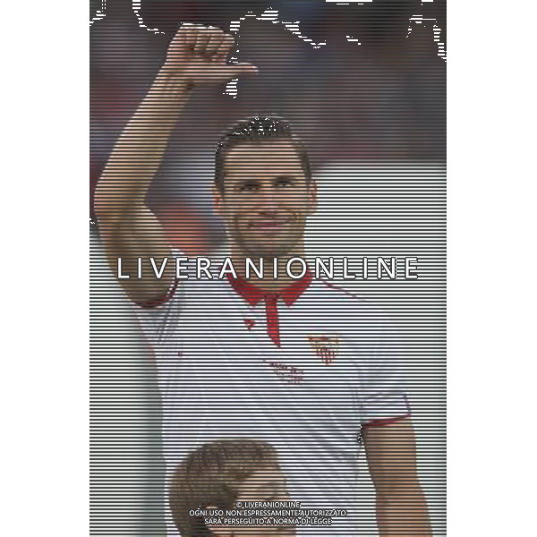 BAZYLEA 18.05.2016 MECZ FINAL LIGA EUROPY SEZON 2015/16 --- UEFA EUROPA LEAGUE FINAL MATCH IN BASEL: LIVERPOOL FC - SEVILLA FC GRZEGORZ KRYCHOWIAK FOT. PIOTR KUCZA/NEWSPIX.PL --- Newspix.pl / AGENZIA ALDO LIVERANI SAS - ITALY ONLY EDITORIAL USE ONLY Liverpool - Siviglia Finale UEFA Europa League 2015/2016 Basilea - 18.05.2016