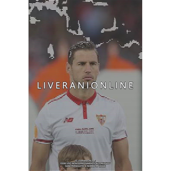 BAZYLEA 18.05.2016 MECZ FINAL LIGA EUROPY SEZON 2015/16 --- UEFA EUROPA LEAGUE FINAL MATCH IN BASEL: LIVERPOOL FC - SEVILLA FC GRZEGORZ KRYCHOWIAK FOT. PIOTR KUCZA/NEWSPIX.PL --- Newspix.pl / AGENZIA ALDO LIVERANI SAS - ITALY ONLY EDITORIAL USE ONLY Liverpool - Siviglia Finale UEFA Europa League 2015/2016 Basilea - 18.05.2016