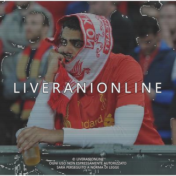UEFA Europa League 2015/2016 Finale Basilea - 18.05.2016 Liverpool-Siviglia Nella Foto:delusione tifosi liverpool /Ph.Vitez-Ag. Aldo Liverani