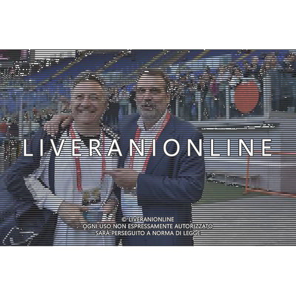 25 edizione della Partita del Cuore Roma - 18.05.2016 - Stadio Olimpico - nella foto: Paolo Del Brocco e Marco Tardelli /Ph. Corradetti - AGENZIA ALDO LIVERANI SAS / AGENZIA ALDO LIVERANI SAS