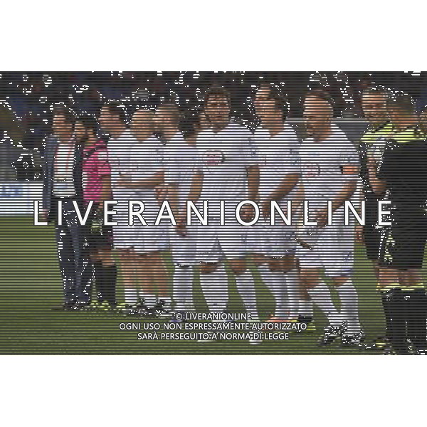 25 edizione della Partita del Cuore Roma - 18.05.2016 - Stadio Olimpico - nella foto: Lorenzo Giannini e Luca Zingaretti /Ph. Corradetti - AGENZIA ALDO LIVERANI SAS / AGENZIA ALDO LIVERANI SAS