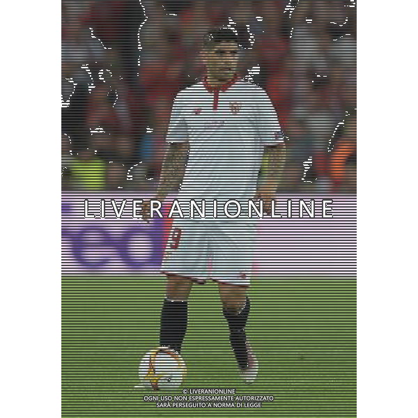 UEFA Europa League 2015/2016 Finale Basilea - 18.05.2016 Liverpool-Siviglia Nella Foto:Ever Banega /Ph.Vitez-Ag. Aldo Liverani